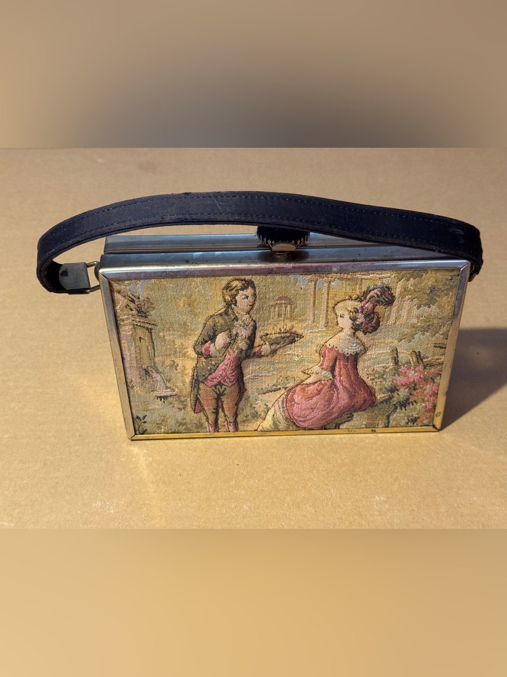 Vintage Raised Tapestry Tyrolean Purse